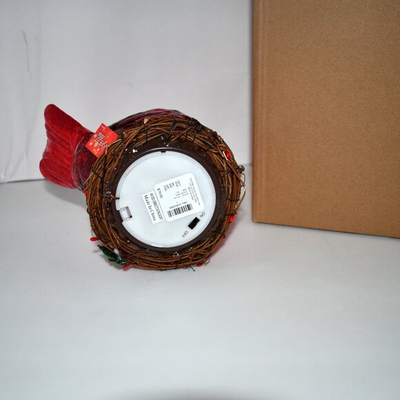 Roman Lighted Swirl Cardinal Figurine #137130 NWT - Picture 5 of 7